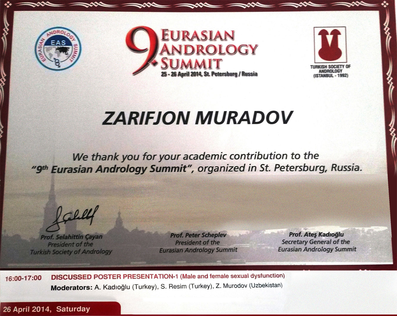 Dr. Zarifjon Murodov